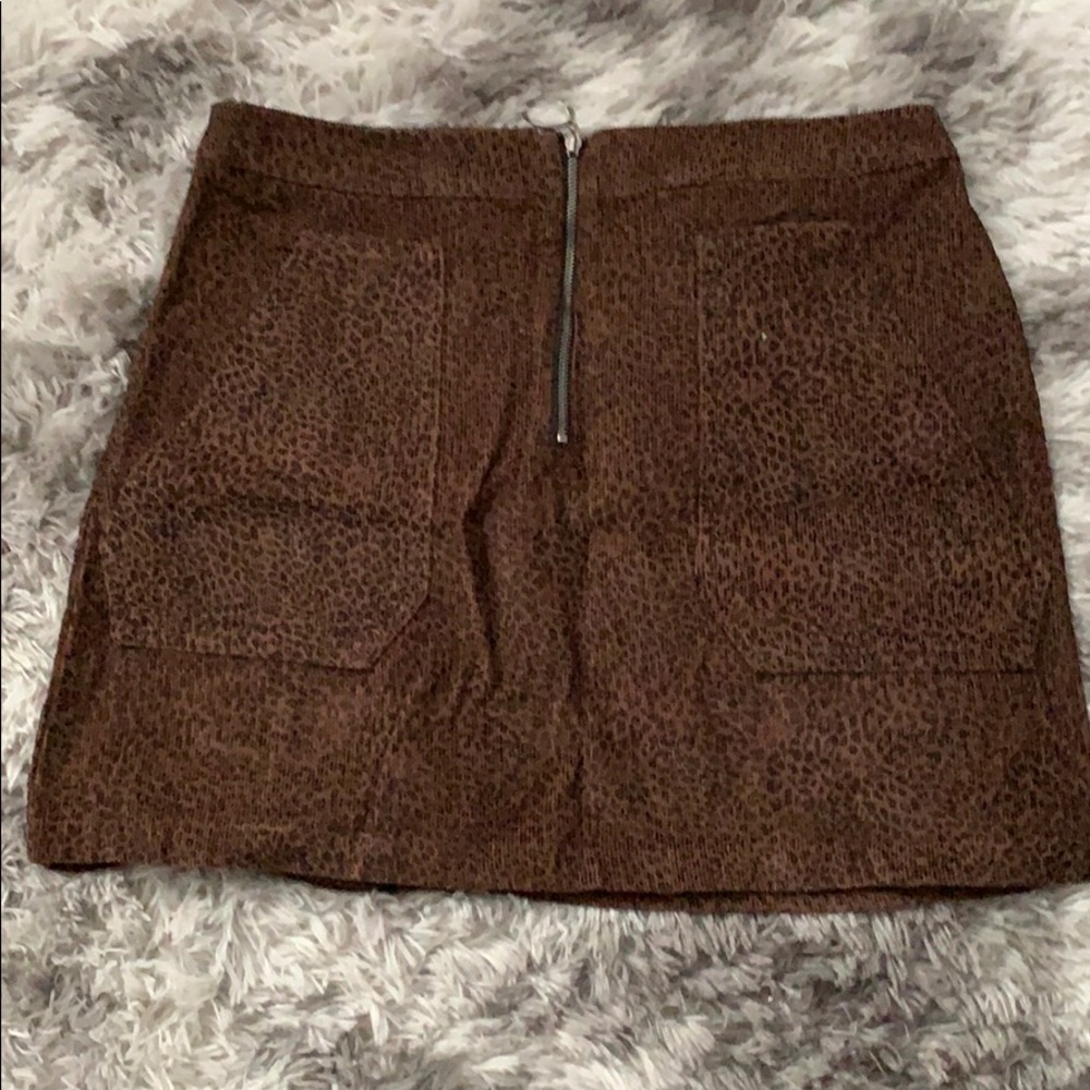 Leopard print skirt